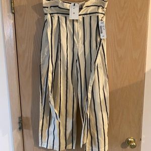 High waisted striped pants